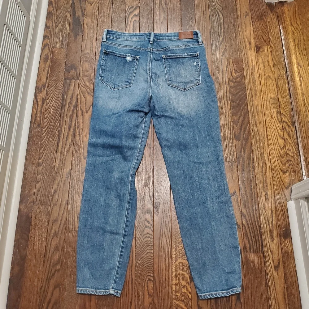 Hidden distressed jeans